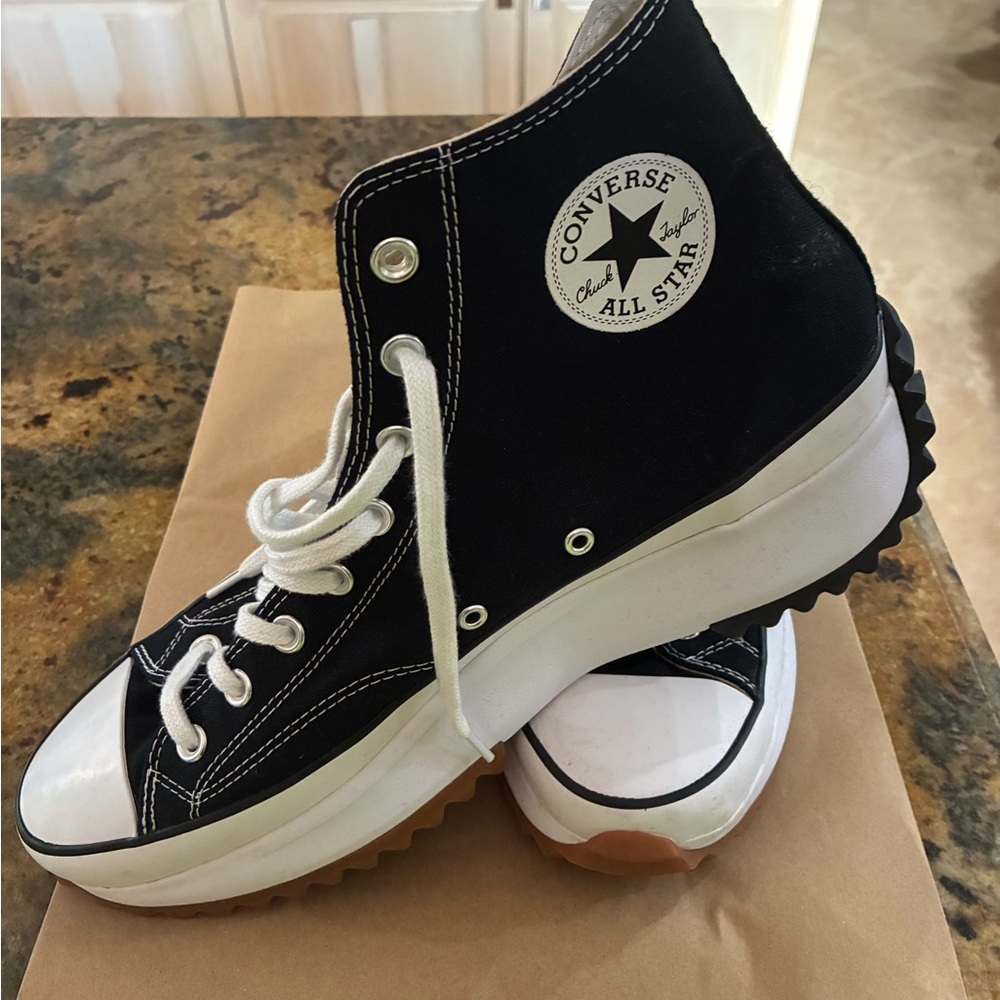 Converse Black and White High-Top Sneakers